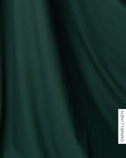 Organic cotton knit, Embossed - deep green