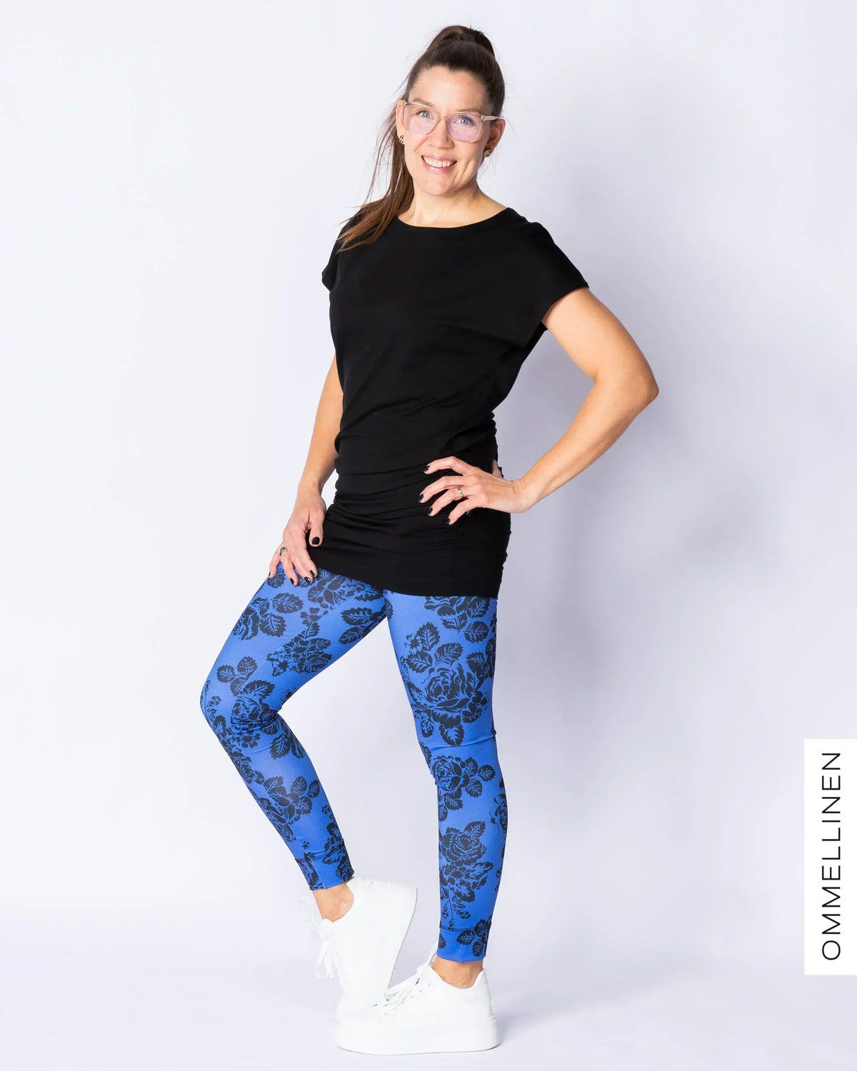 Lycra, Babushka Roses Pitsi - sininen