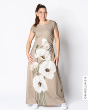 MIELI dress, Yökukka - sand/off-white