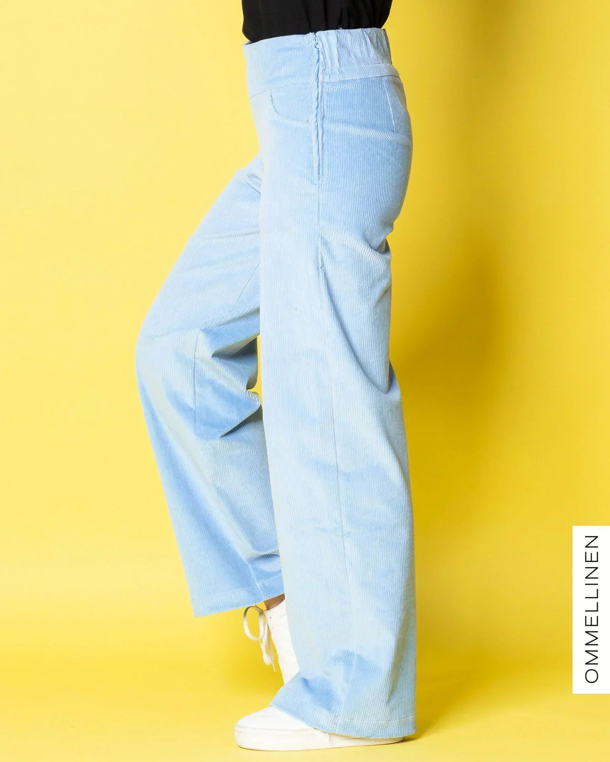 CORDUROY pants - LONG LENGTH, light blue