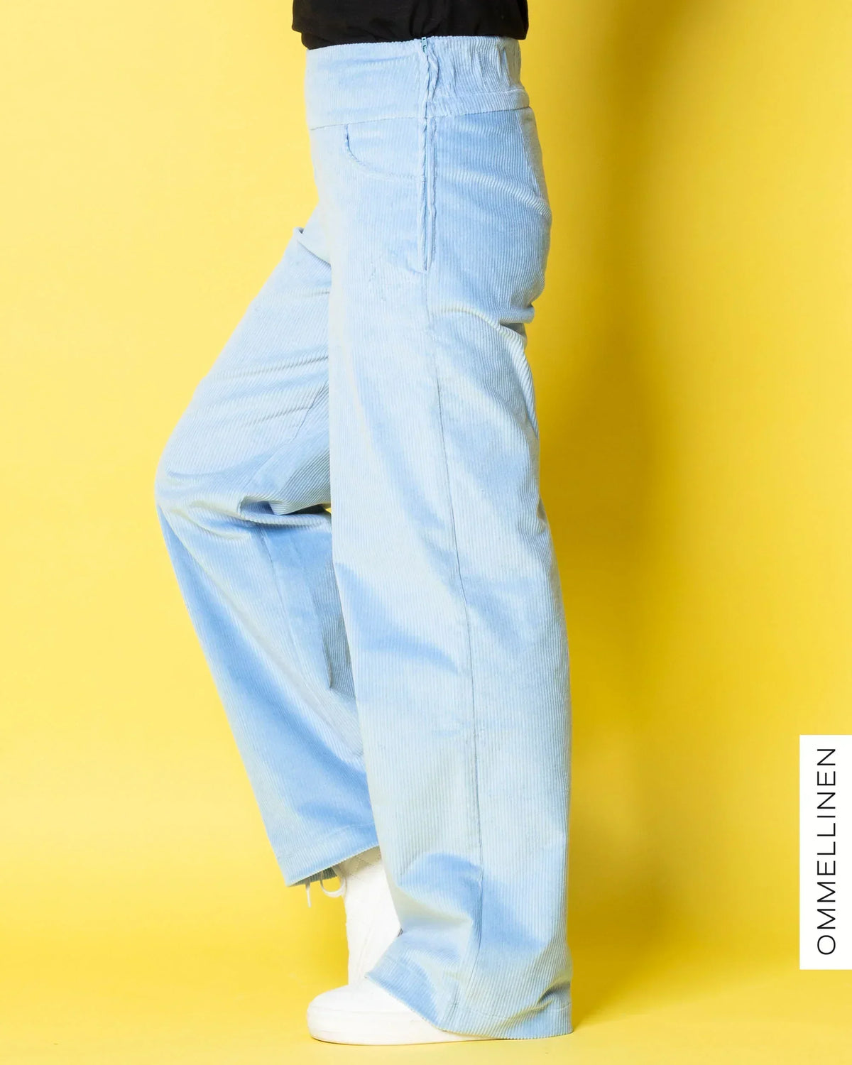 CORDUROY pants - NORMAL LENGTH, light blue
