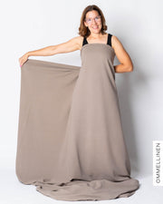 Ottoman - cotton knit, clay