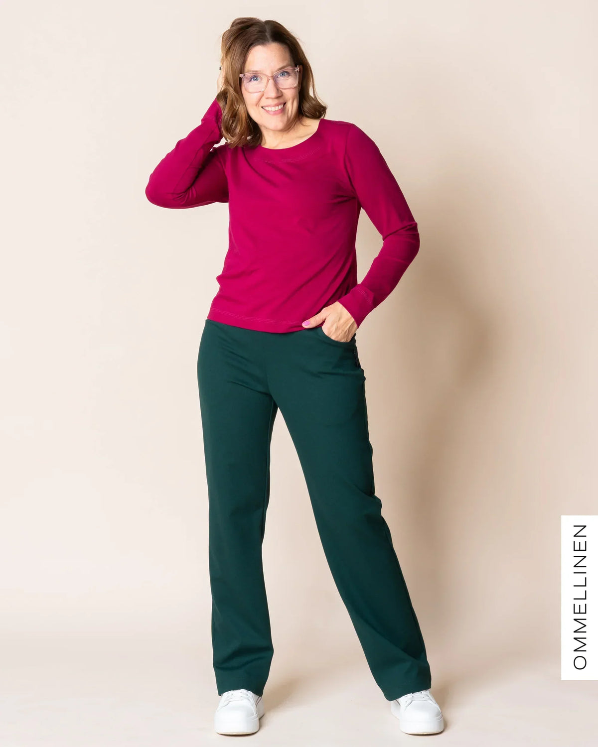 TYYLI pants - NORMAL LENGTH, green
