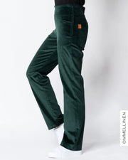 POCKET corduroy pants - LONG LENGTH, green