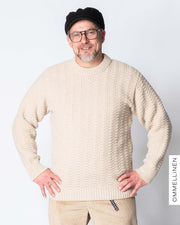 MERINO WOOL sweater, light sand