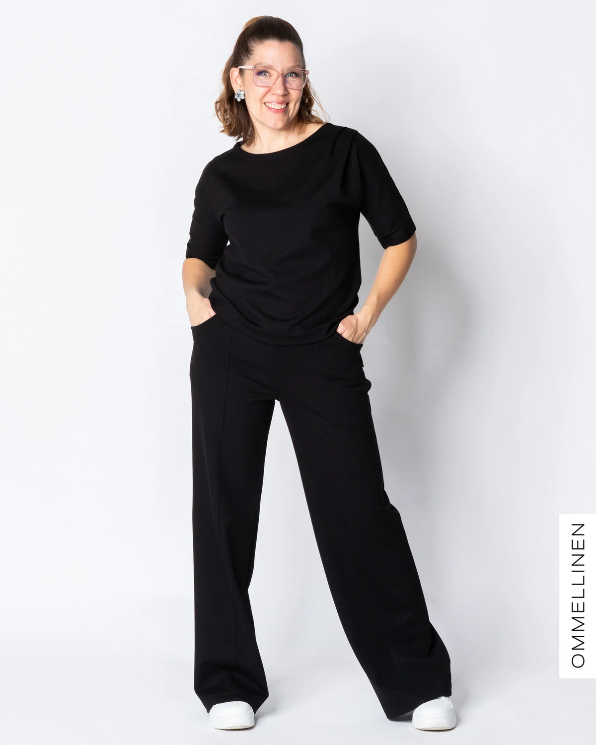 WHOOPS! KANTTI pants - NORMAL LENGTH, black - L