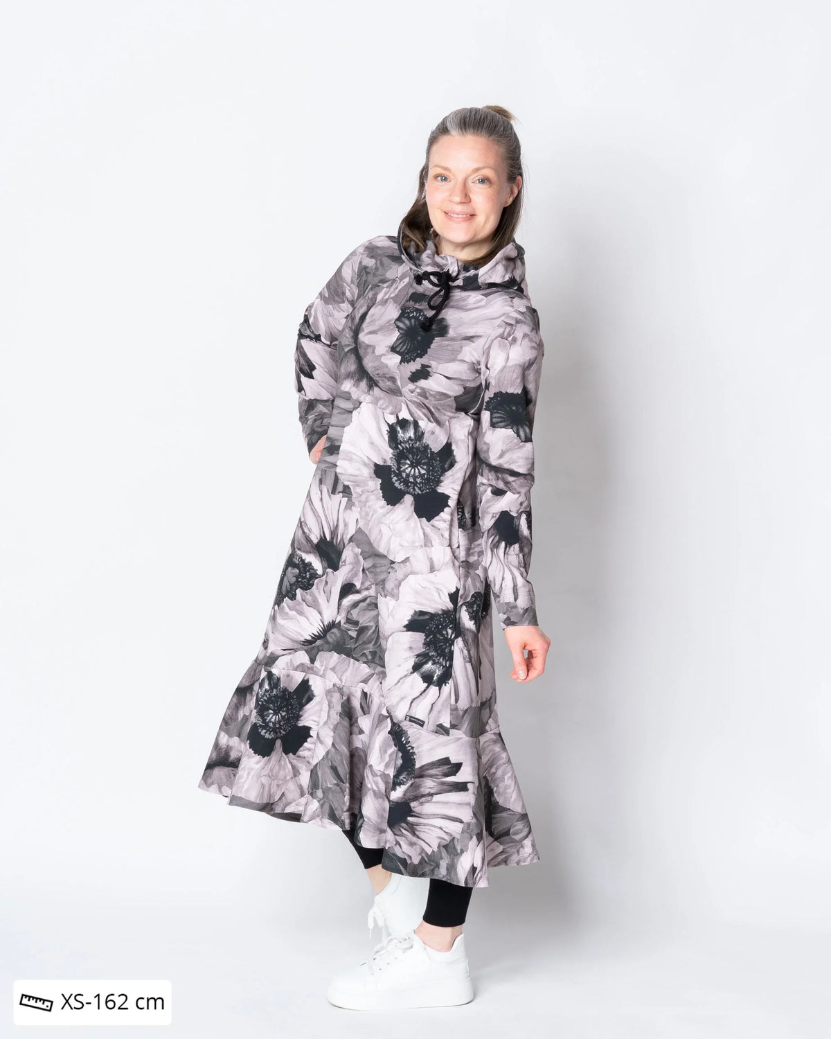 WHOOPS! HULMU hoodie, Tuulenkukka - tuhka - 2XL