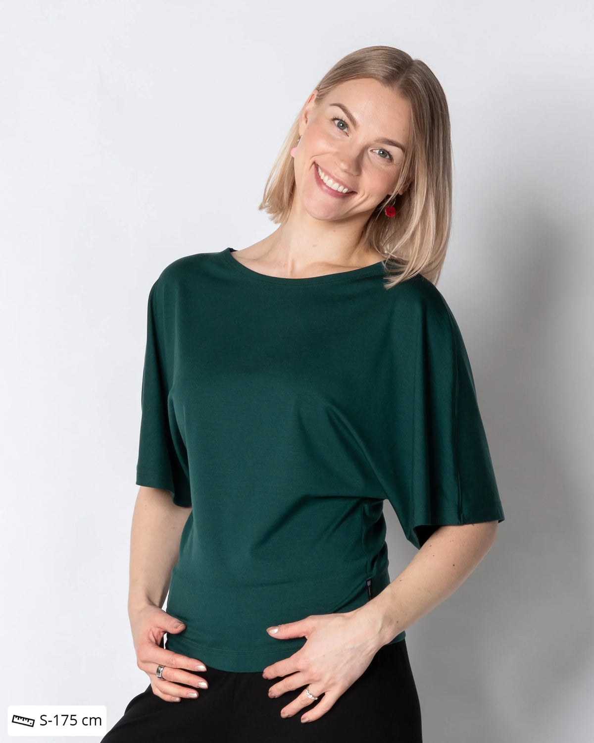 WHOOPS! HULMU t-shirt, emerald - M