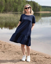 FRILLA dress - short, blue