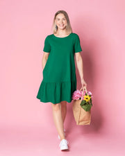 WHOOPS! FRILLA dress - short, green - 3XL #1