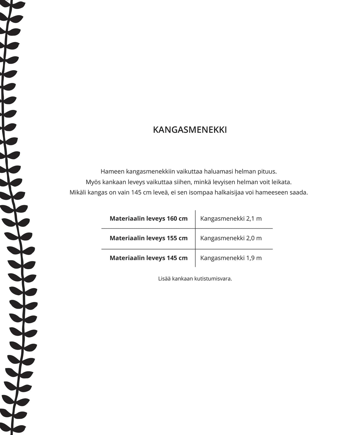 Kaava - kellohelmahame