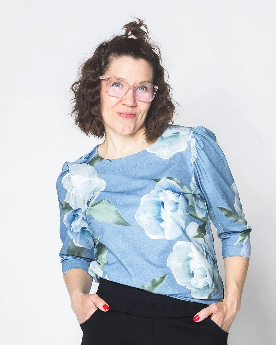 Tyylipaita, La Belle jatkuva - vaaleansininen